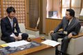 8/19　内谷重治市長との対談：画像